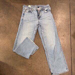 American Eagle Outfitters Light Blue Straight Leg Jeans